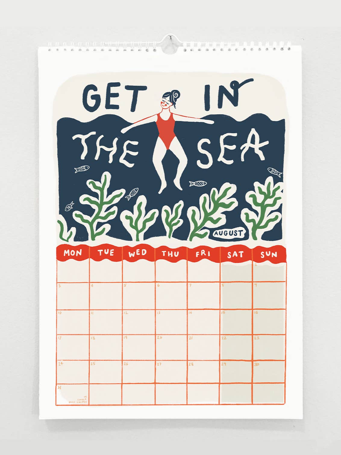 Jade Fisher - Wholesale Calendar - Tips For A Good Year 2026 Wall Calendar- Wellness+Positivity4