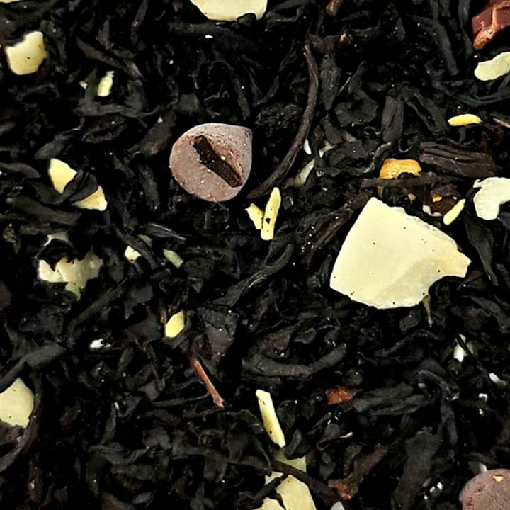 Almond Joy Loose-Leaf Black Tea (4 sizes) for wholesale by The Grateful Tea Co