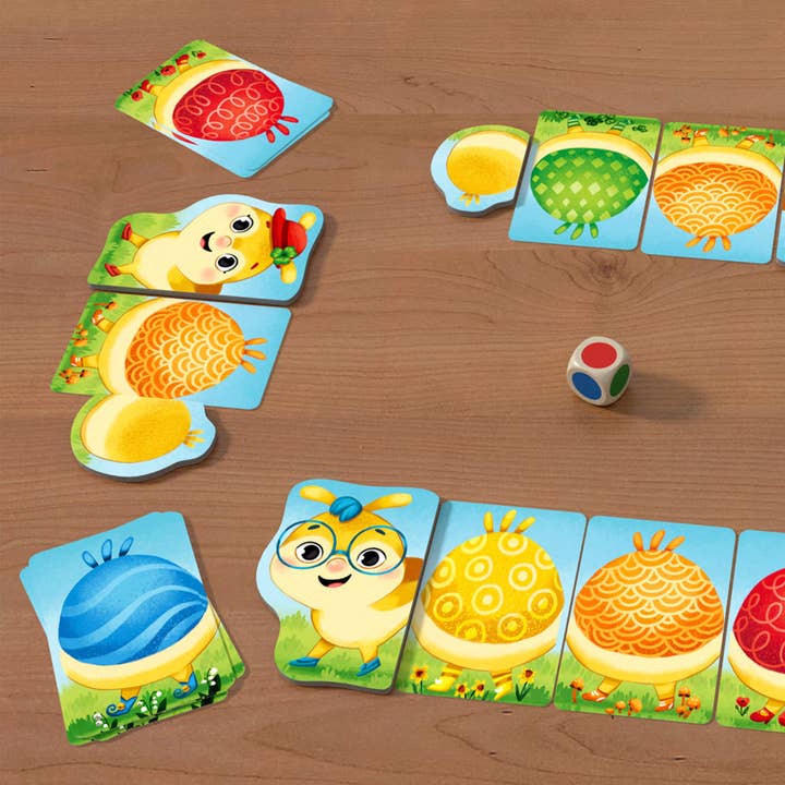 HABA USA - Wholesale Card Game - Rainbow Caterpillar Arranging Game - Mini1