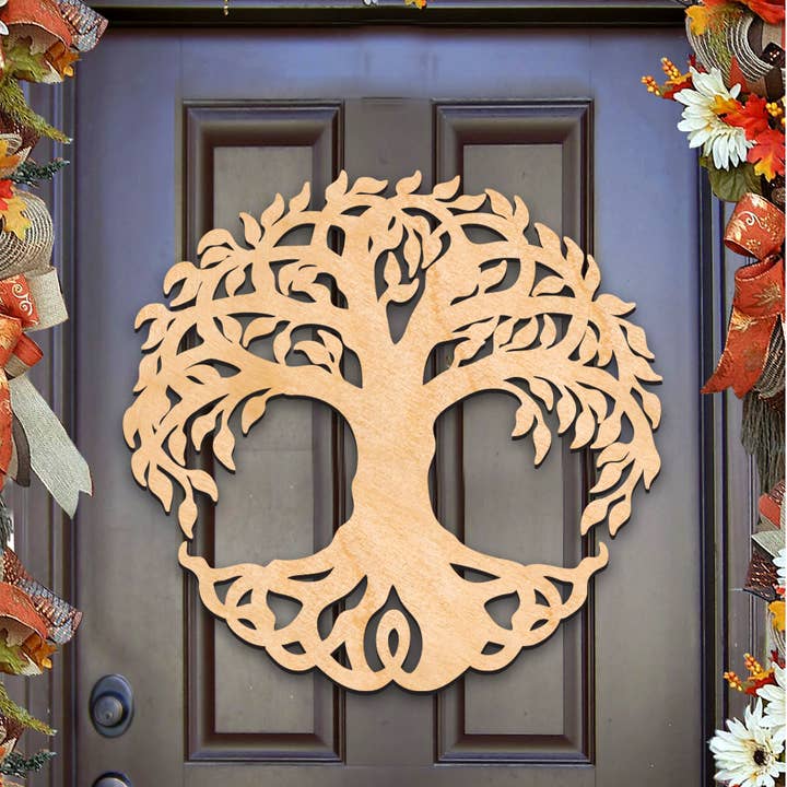 Designocracy - Wholesale Wall Accent - Celtic Tree of Life Wall Door Decor Celtic Art
