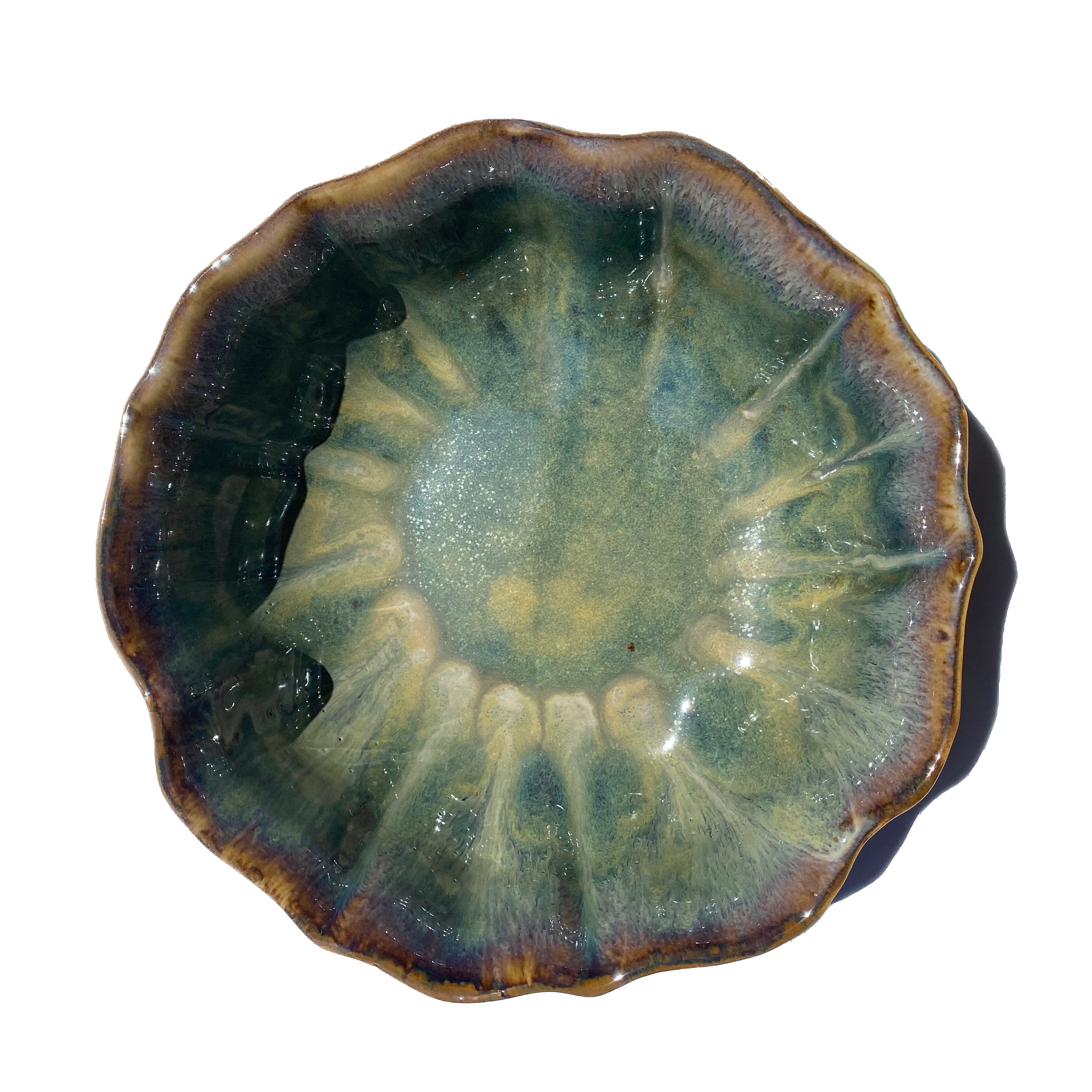 Bay Pottery - Wholesale Bowl - Large Rippled Bowl - Stoneware Pottery5