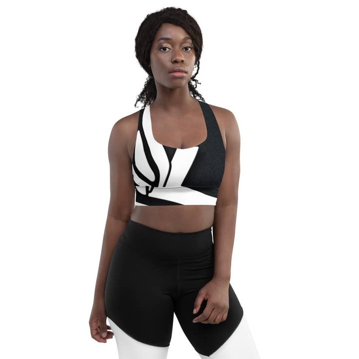 Longline sports bra for wholesale by Leah