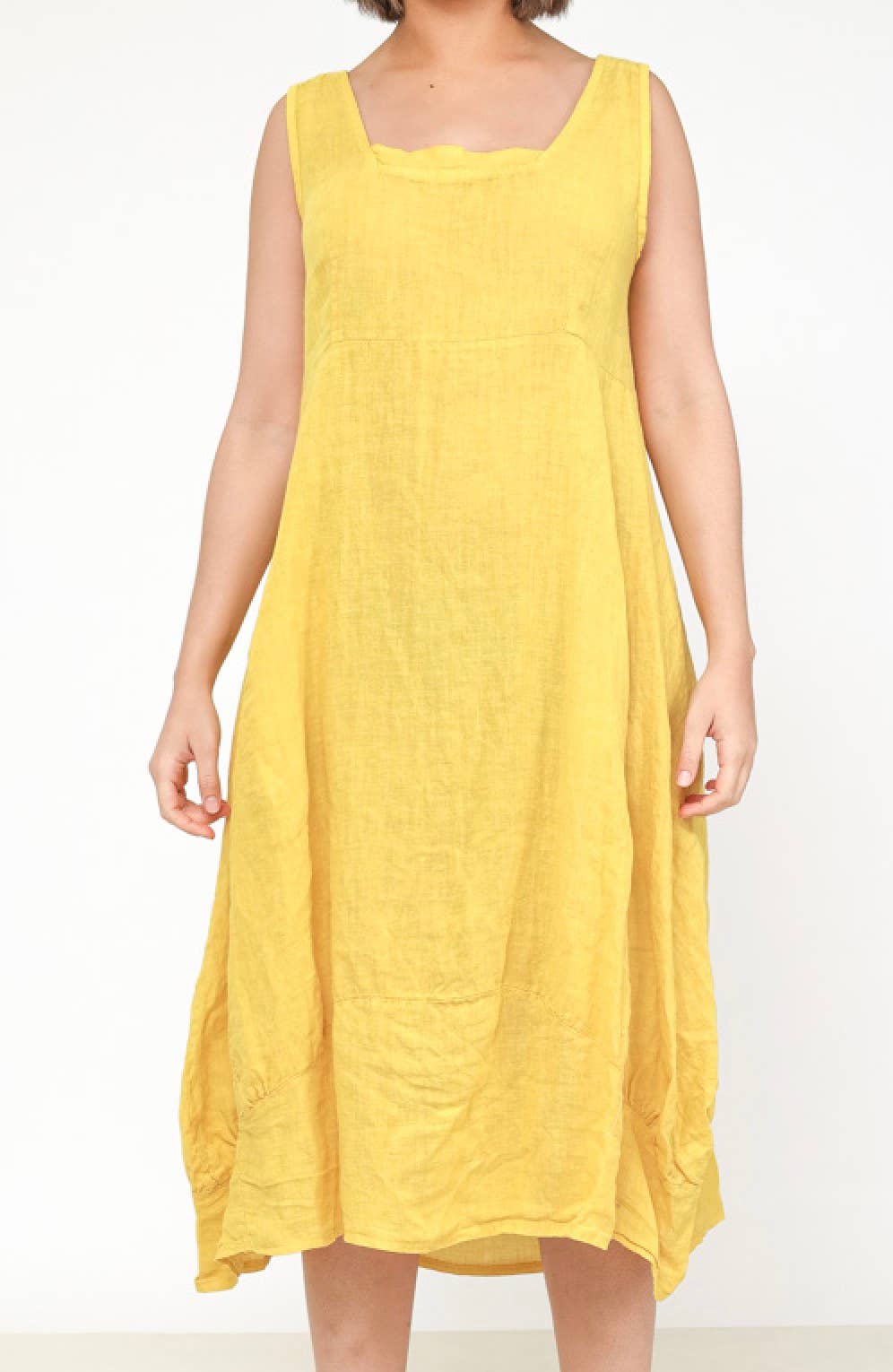 Happy look - Wholesale Dress - Women's - Sleeveless Linen Midi Dress 72073L12