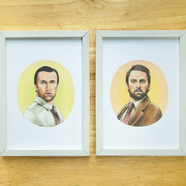 Mac and Charlie Print Set for wholesale by Mandy Illustrates