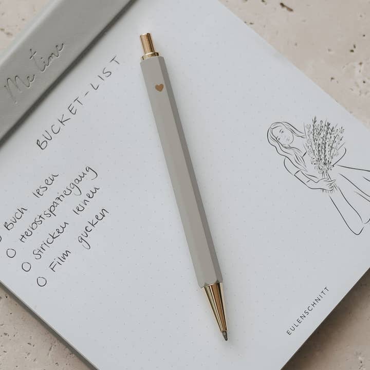 Stylo à bille gris (VE = 10 pièces) pour la vente par Eulenschnitt