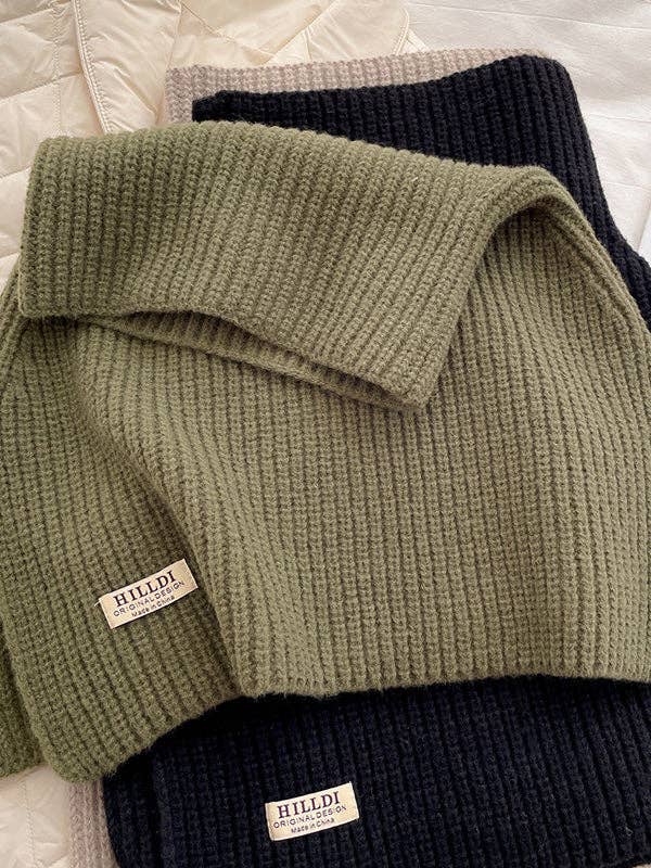 StyleGalX - Venta al por mayor Bufanda - Mujer - Chal y bufanda de punto con cuello alto en colores sólidos para invierno7