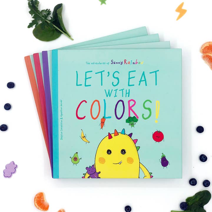 Les aventures de Sunny Rainbow : Mangeons avec des couleurs ! pour la vente par Happy Rainbow Books