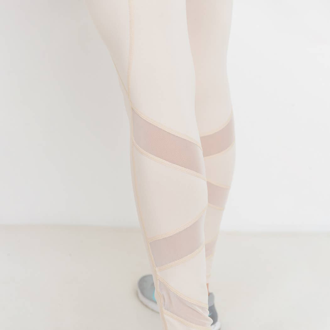 Natural 9B Leggings de cintura alta con bolsillo en ziggy zag de venta al por mayor en Faire5