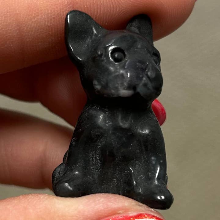 Atomic Alchemy - Wholesale Spiritual Stone/Crystal - French Bulldog Mini Carving Crystal Gemstone