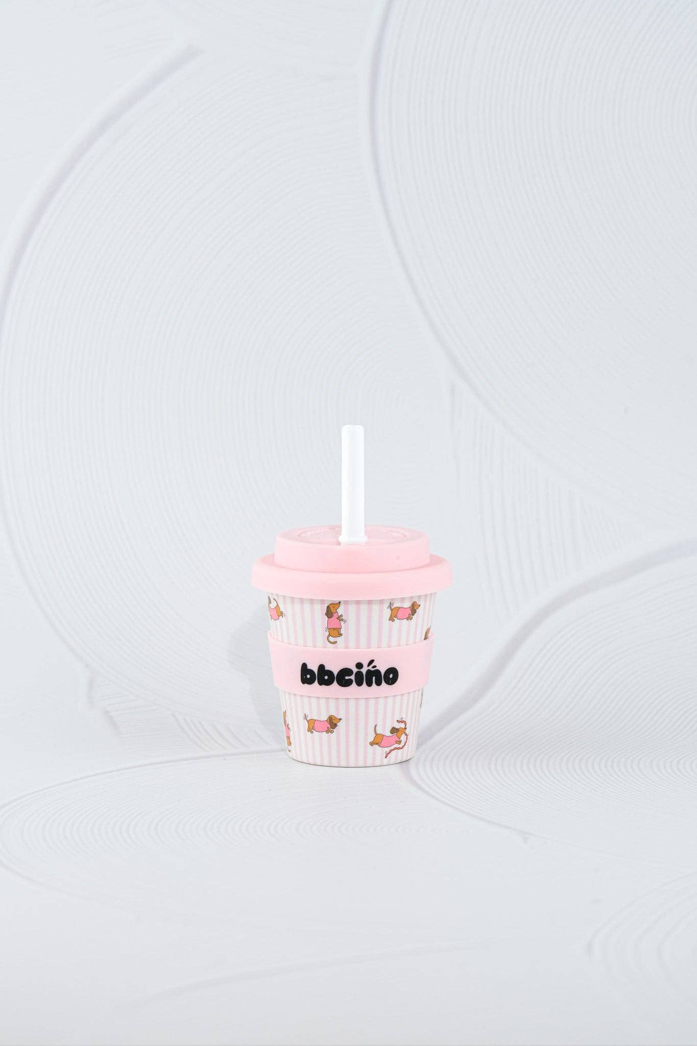 BBcino - Venta al por mayor Vaso/copa - Niños y bebés - Taza Babycino Dash en Rosa - 120 ml (PAJITA INCLUIDA)1