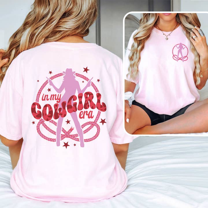 Camisa estampada en la parte delantera y trasera de In My Cowgirl Era para venta al por mayor de Untamed Country