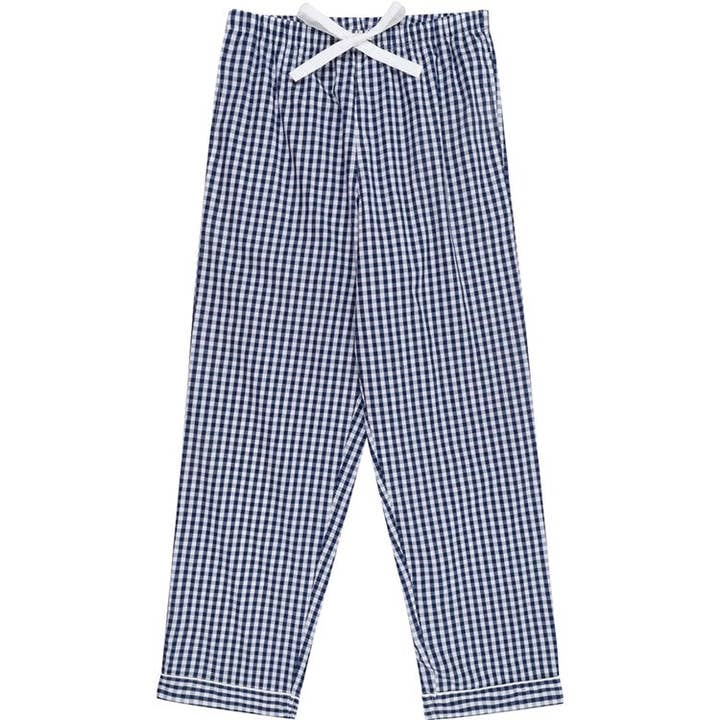 Pantalon de pyjama à carreaux Hepburn pour femmes - Marine pour la vente par Sant and Abel