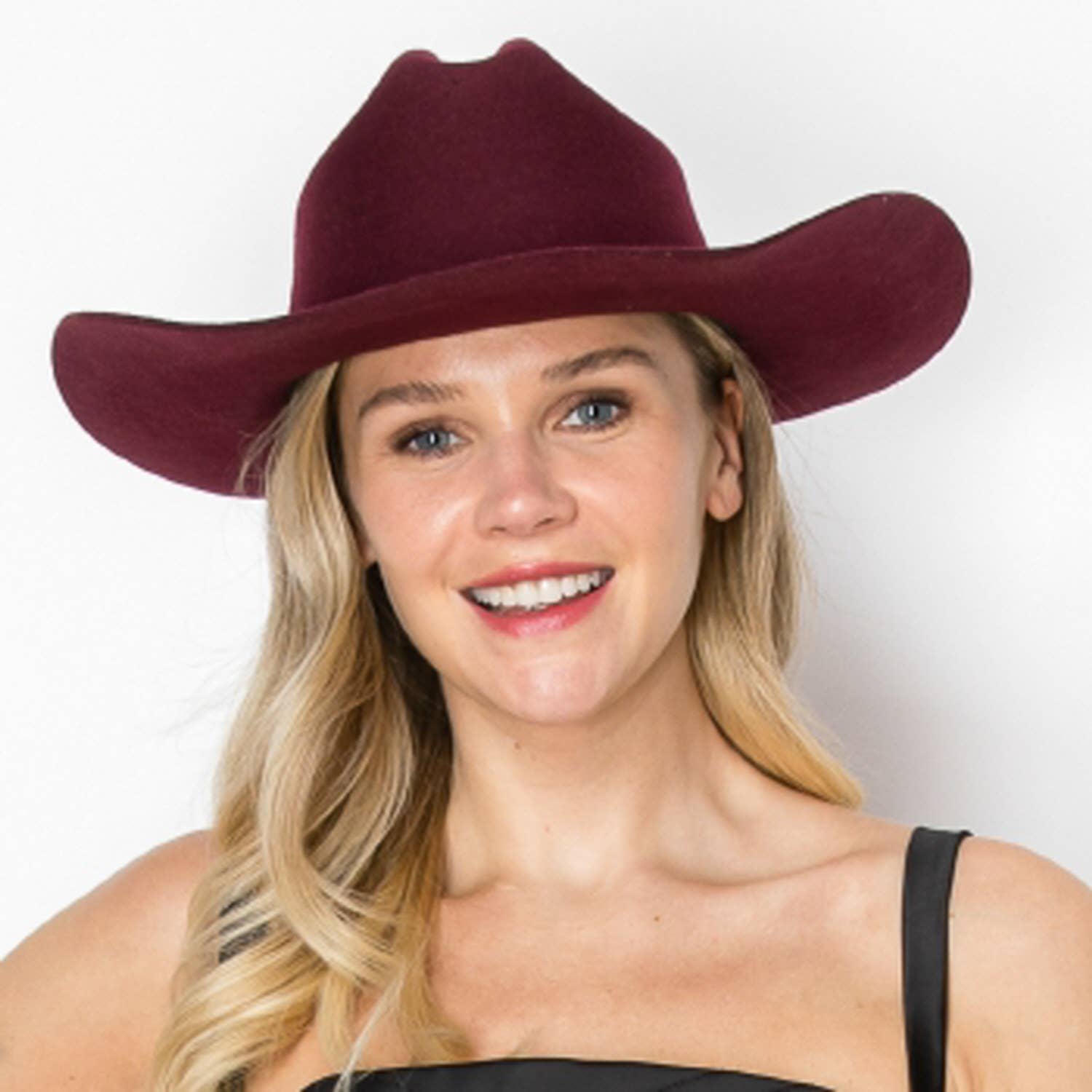 Queens INC - Vente Chapeau de cowboy – femme - Chapeau de cowboy Cattleman classique en laine australienne 24