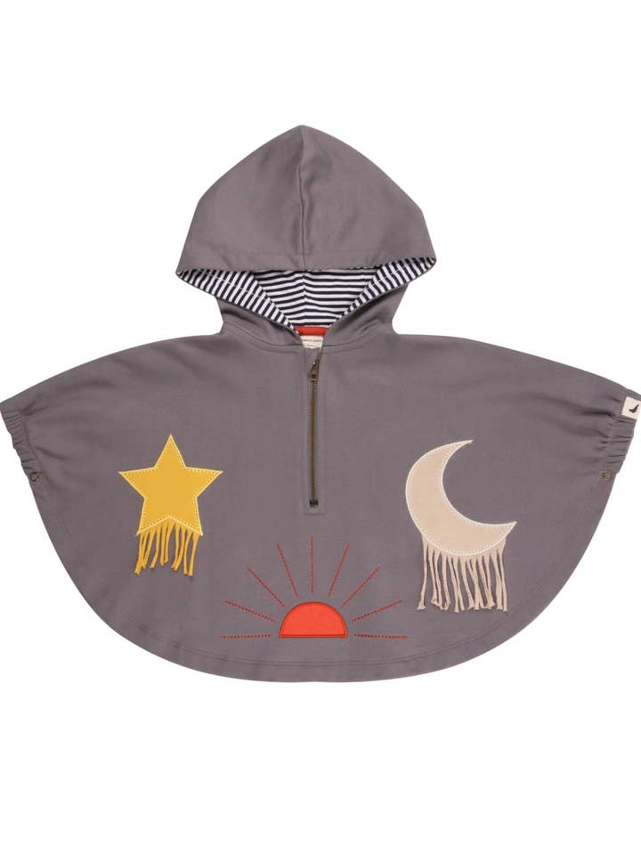 Poncho à appliques pour la vente par Turtledove London