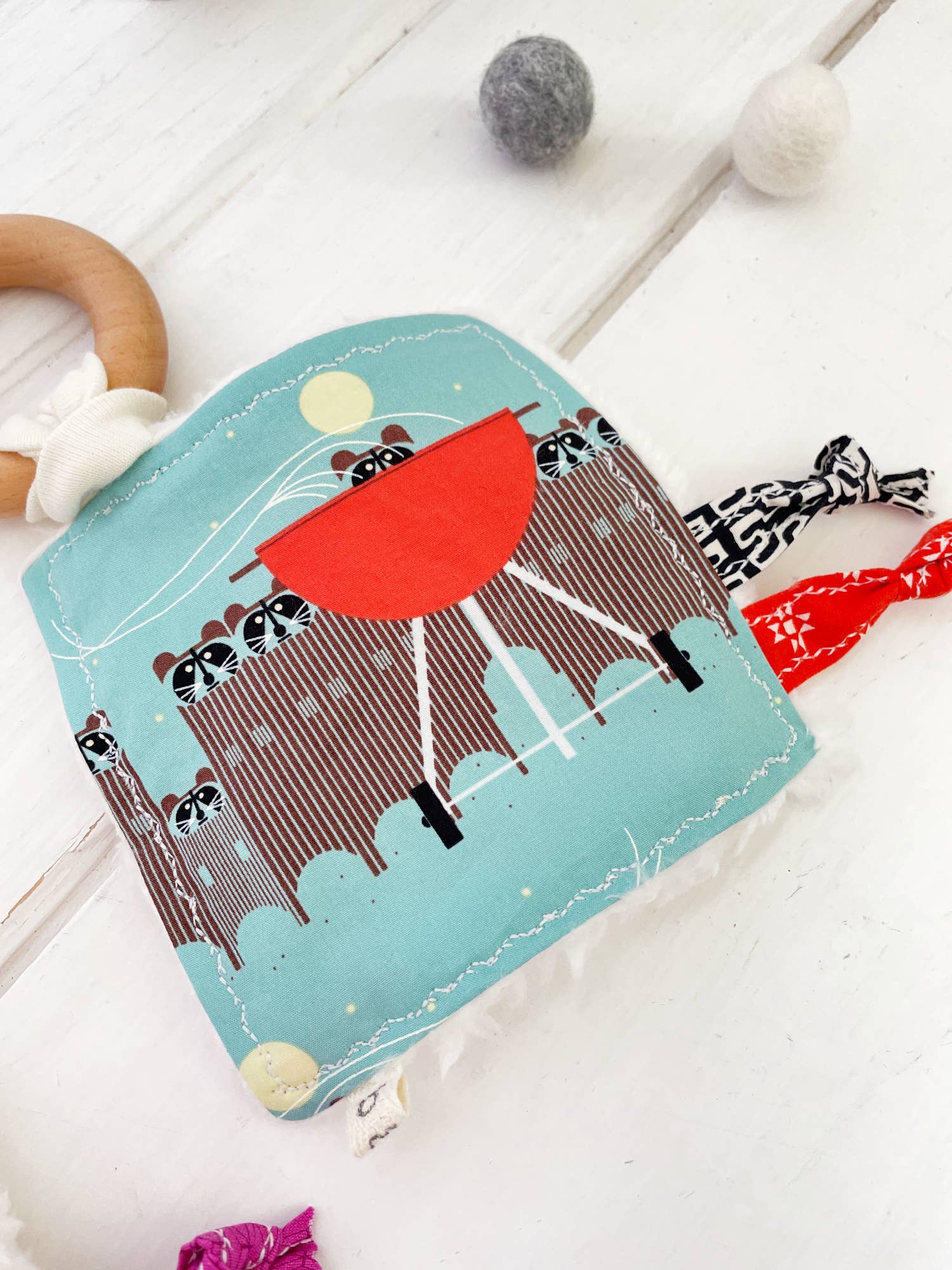 The Bird & Elephant – Engroshandel Knitrende legetøj med mærker - Baby – Crinkle Baby Legetøj, Charley Harper Critters5