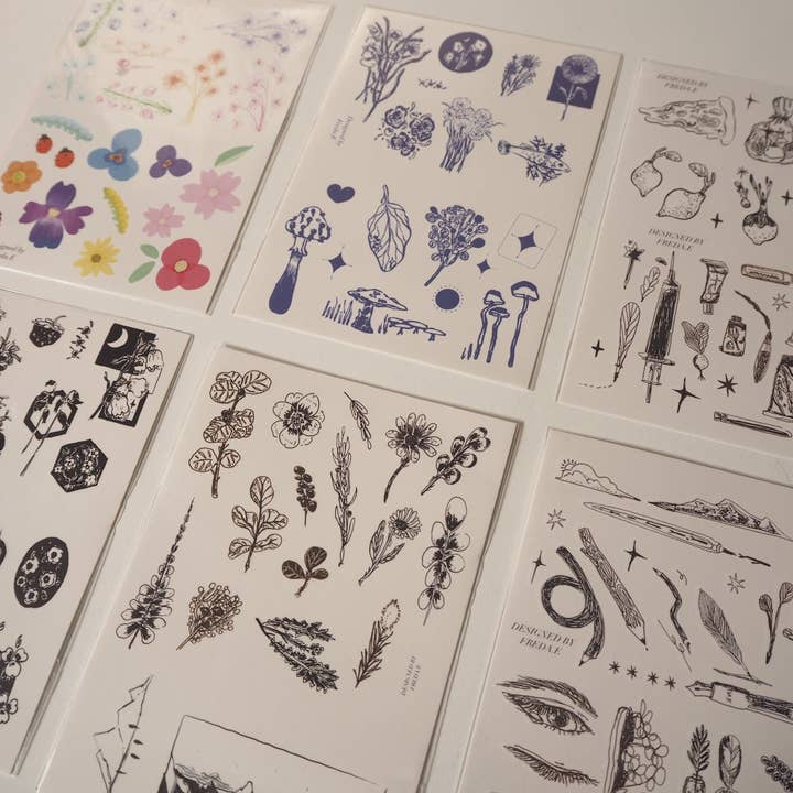 Little Forest Shop - Wholesale Temporary tattoo - Waterproof Temporary tattoos Designed by Freda. E5