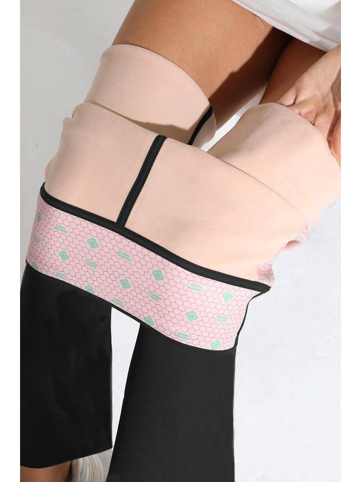 Color 5 - Wholesale Pants - Women's - Fur lined faja waist control butt lifting warm flare pants 2