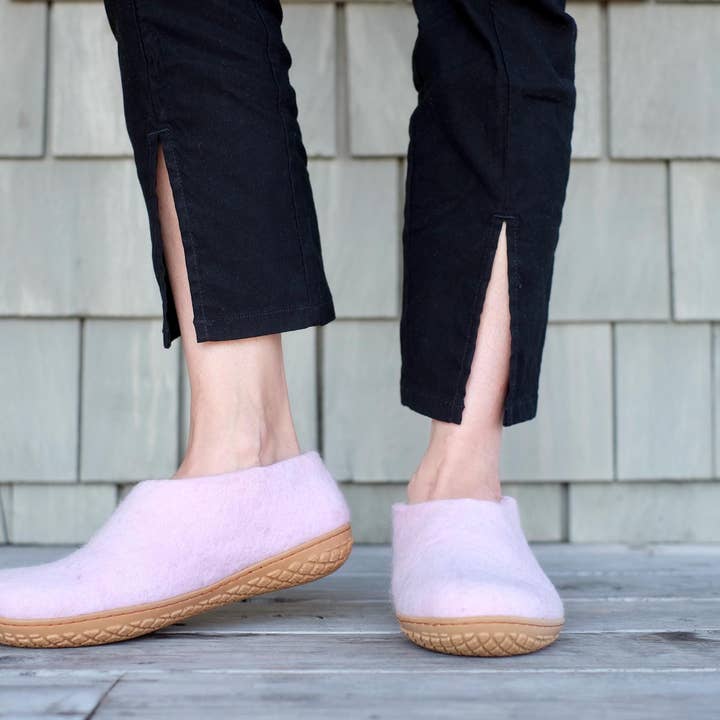 Fuzzy cove - Wholesale Slippers - Women's - Luxury Organic Merino Wool Bootie Slippers | Women | Eco-Friendly Warmth, Non-Slip Rubber or Leather Foot Sole, Cozy Ankle Boot Comfort Gift