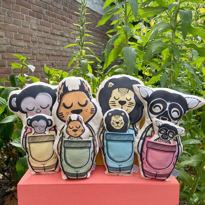 Micastricas – Peluche - Crianças e bebés por atacado – Brinquedo de pelúcia leão ecológico4