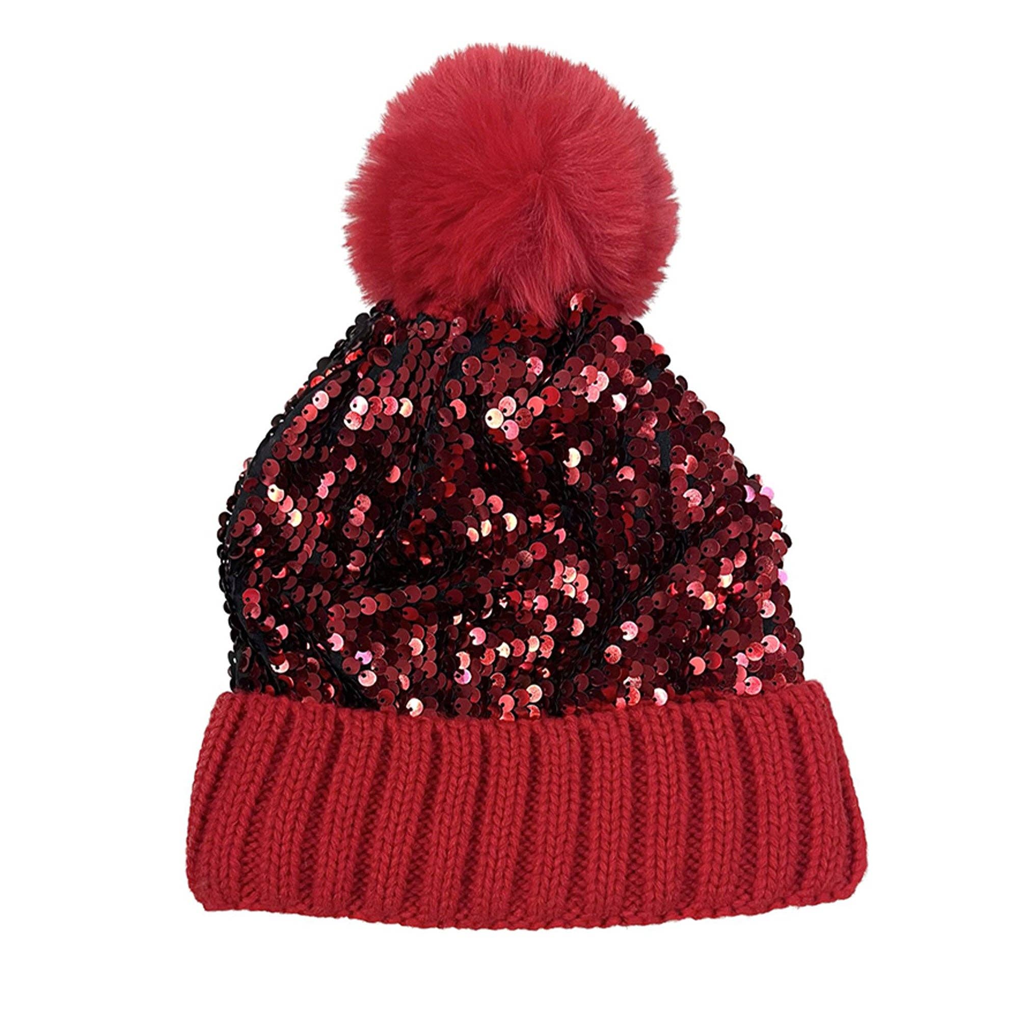 TAPA fashion – wholesale Mössa - Dam – Pom Pom Paljettmössa HA3715-1 (3ST)21