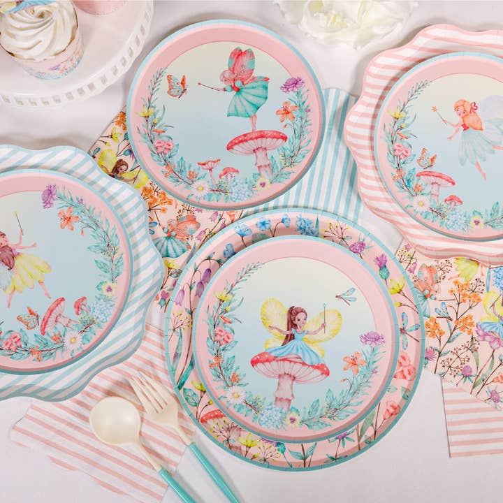 Fairy Garden Collection – Fairy Garden Small Plates | Joy Ladder Premium Partyware for wholesale by Joy Ladder LLC