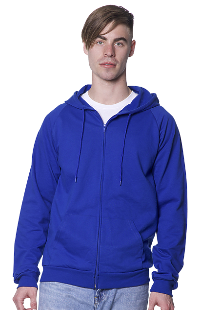 Royal Apparel - Wholesale Hoodie - Men's - Unisex Organic Cotton Full Zip Hoodie3