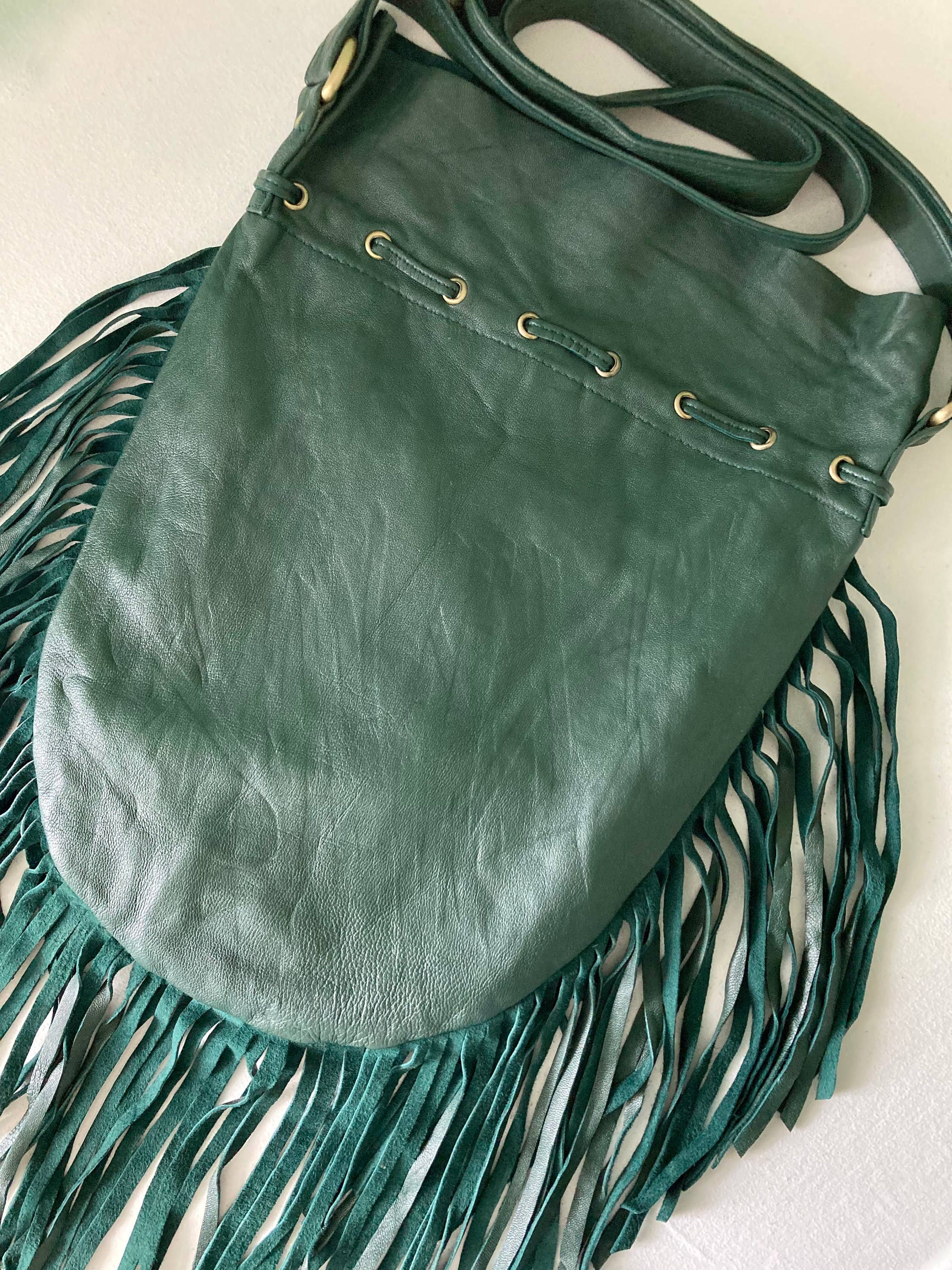 FiveNine Leather - Vente Sac à bandoulière – femme - Sac à bandoulière surdimensionné en cuir Boho Gypsy Western3