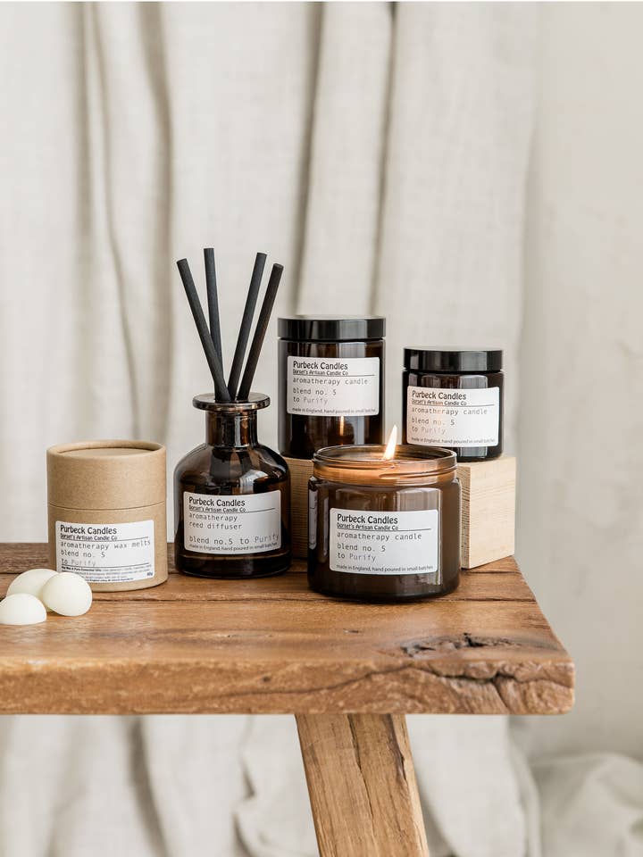 Aromatherapy Range Candle in Jar - To Purify for wholesale by Purbeck Candles