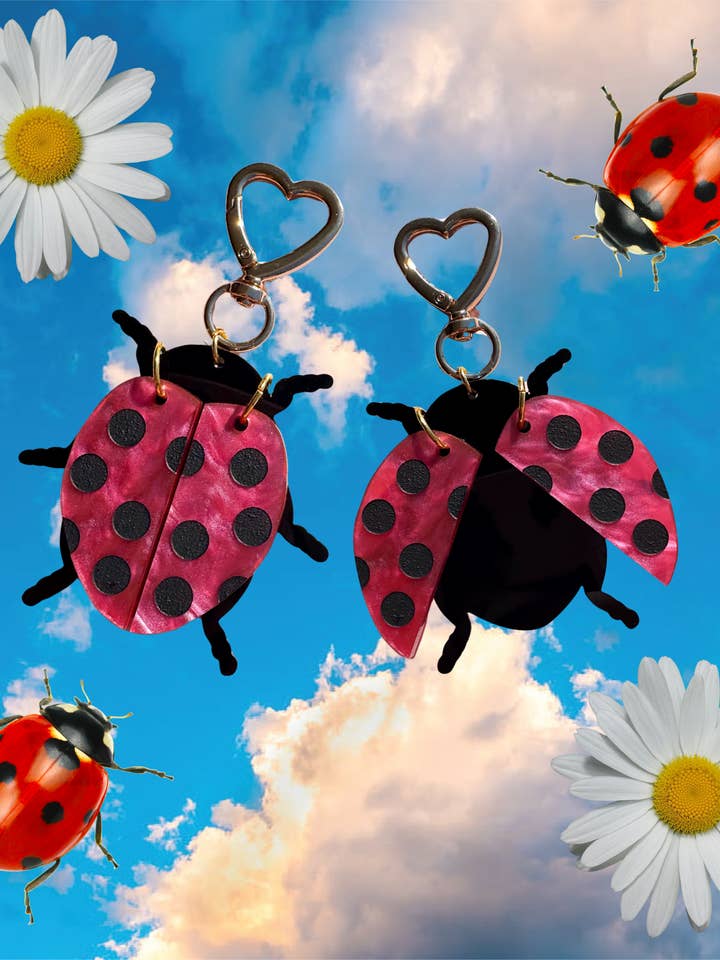 Ladybug Keychain for wholesale by No Guts No Glory Jewelry + Co