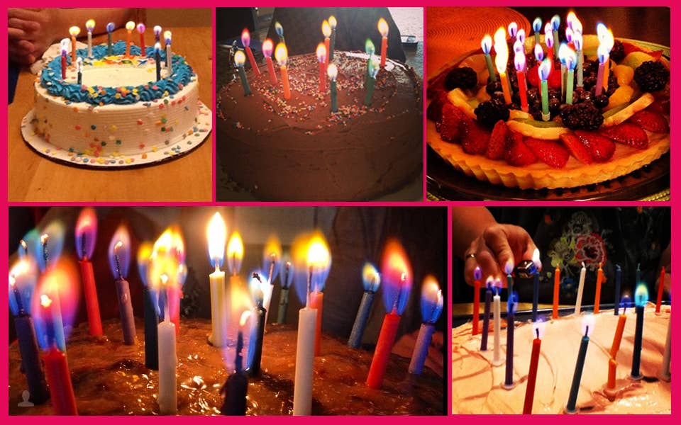 JII - Wholesale Cake Candle - Colorflame Birthday Candles in 26 Piece Counter Display20