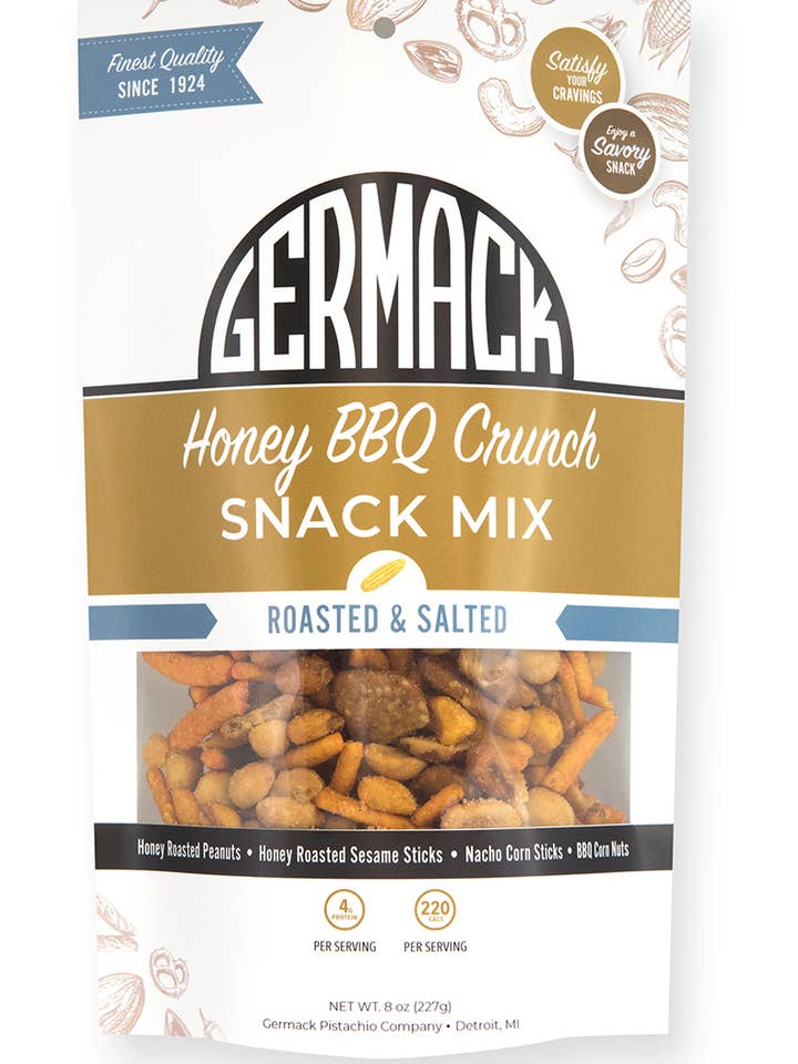Crunch BBQ au miel 8 oz pour la vente par Germack Pistachio Company