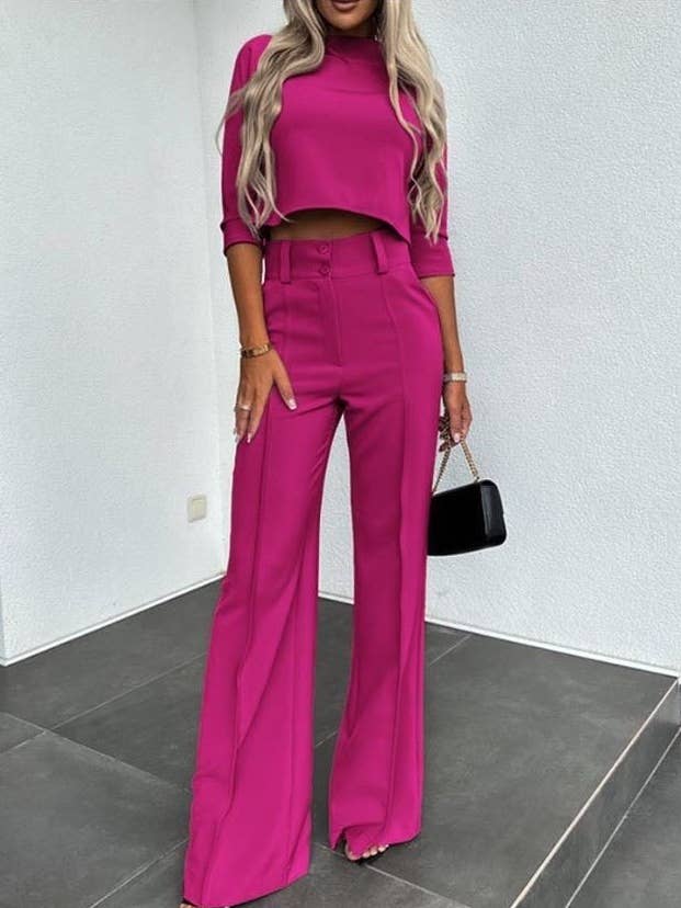 Miss Sparkling - Wholesale Top & Pant Set (NOT Loungewear) - Women's - Two piece pant set0