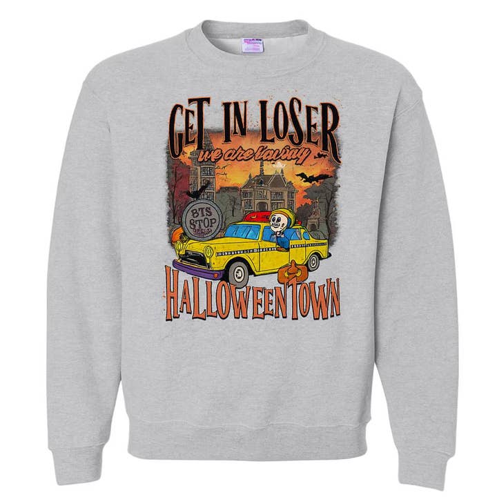 Saving Halloweentown Crewneck Sweatshirt | Nostalgic Halloween Movie Pullover | Spooky Season Unisex Graphic Sweater | Fall Outfit for wholesale by Midwest Prints