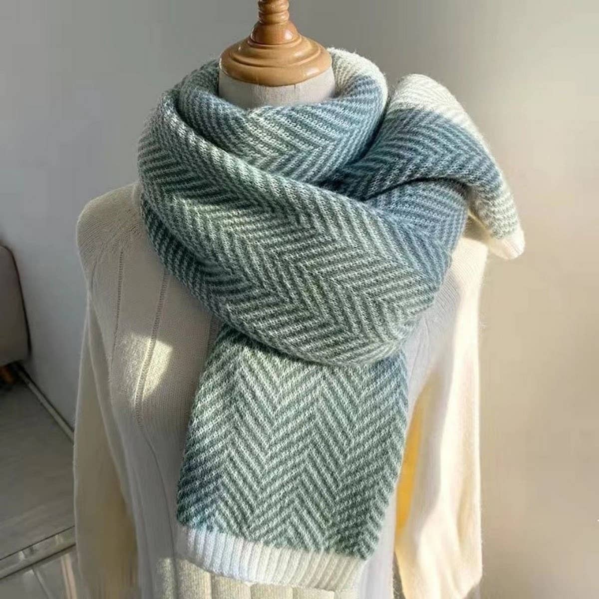 ACCITY - Wholesale Scarf - Women's - Plaid Faux Cashmere Scarf - Stylish Winter Neck_CWASC12473