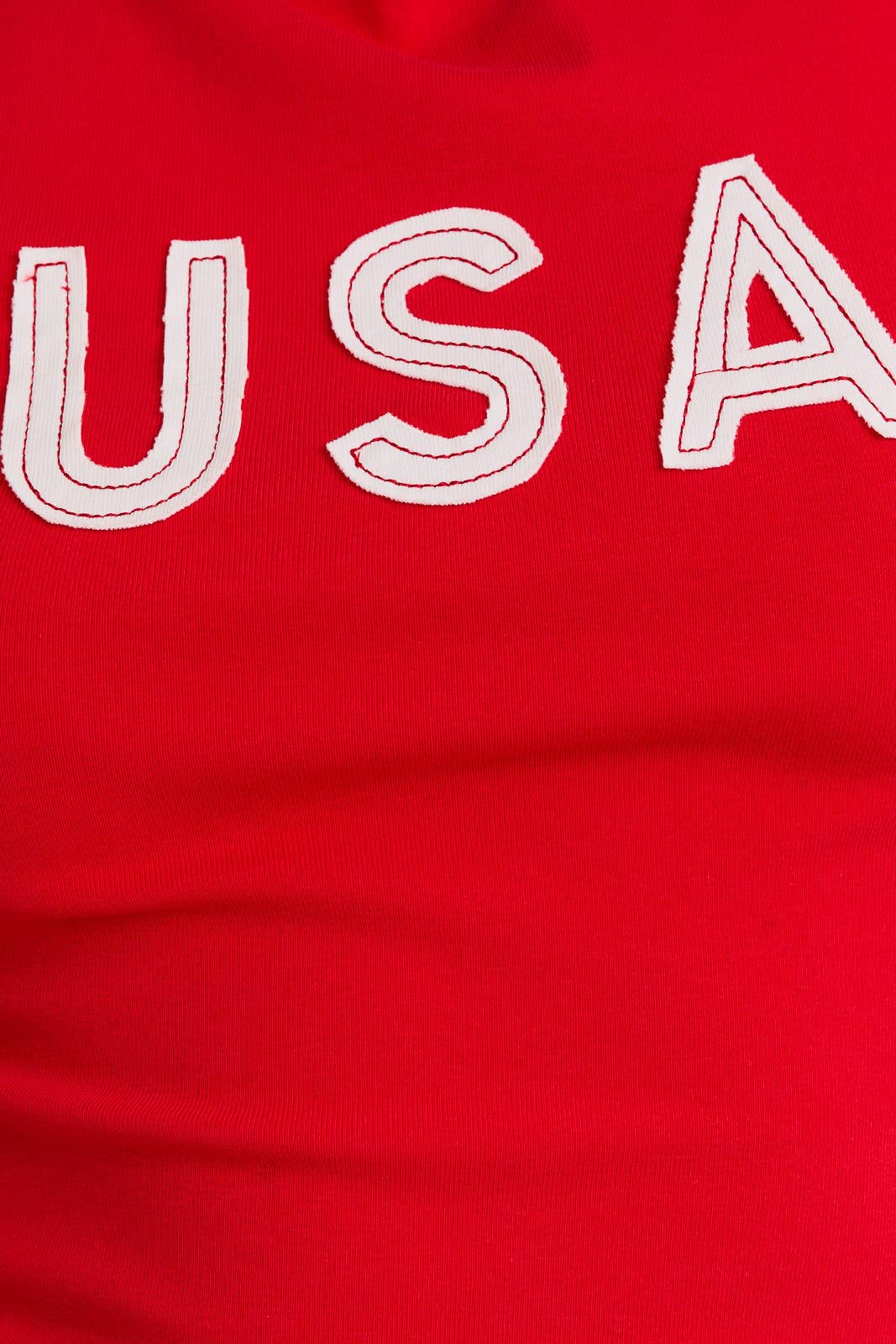 LE LIS - Wholesale Screen Printed T-Shirt - Women's - CAP SLEEVE USA BABY TEE12