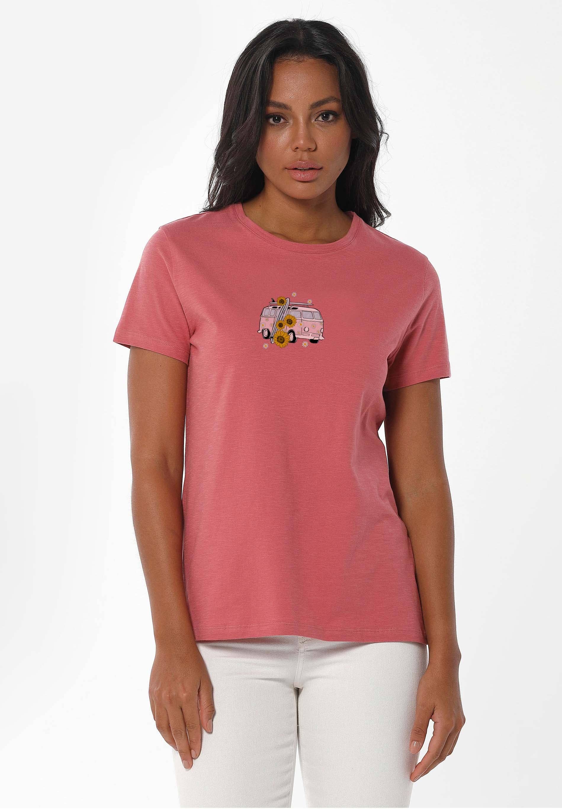 ORGANICATION - Wholesale Knit Top - Women's - T-Shirt aus Bio-Baumwolle mit Print0