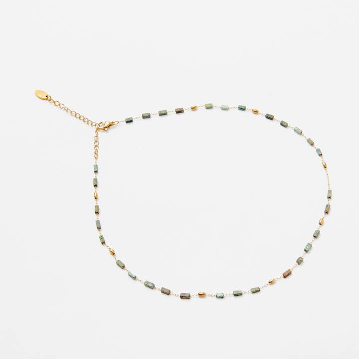 Lovelika - Vente Collier maille et chaîne - Collier à pierres - Serenna