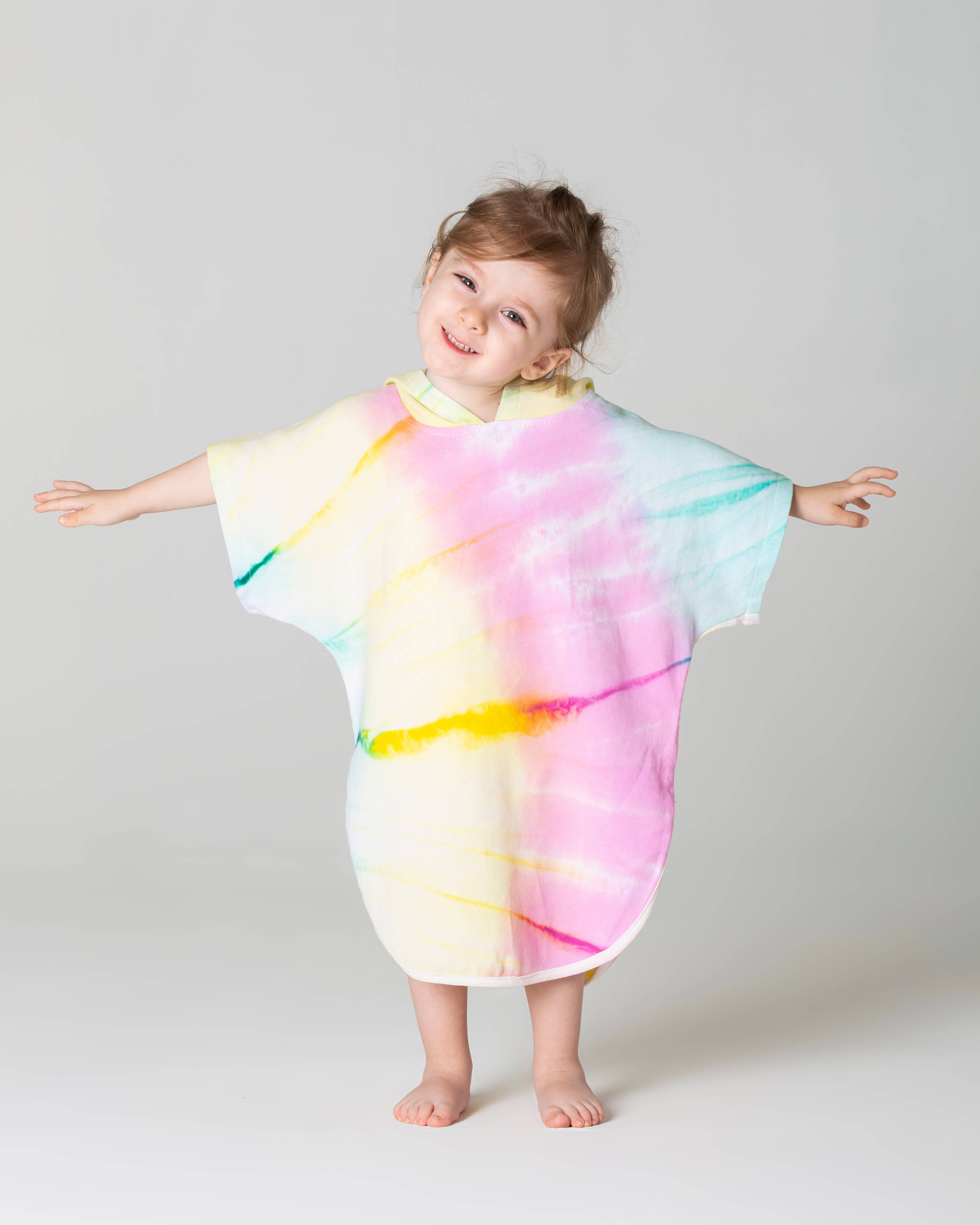 Kikoya – Toalha poncho - Crianças e bebés por atacado – Poncho com Capuz para Crianças - Toalha de Praia para Troca e Natação5