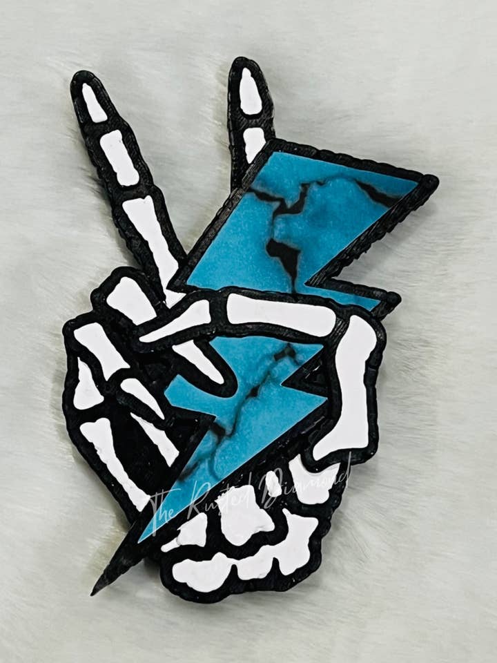Turquoise Skelly Hand for wholesale by The Rusted Diamond