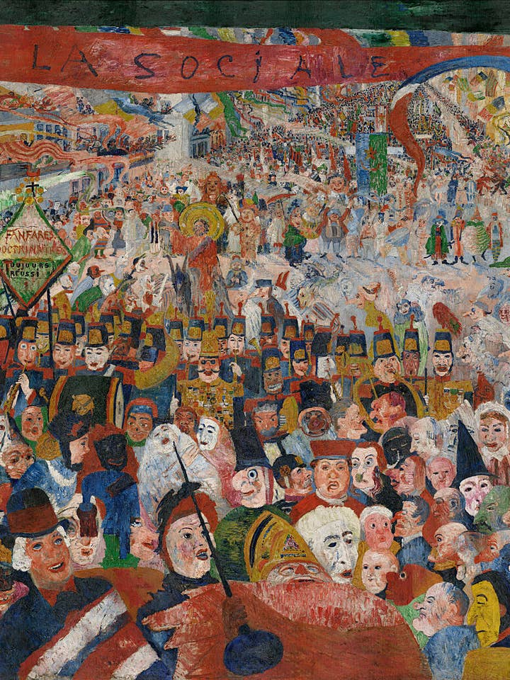 Christ's Entry into_Brussels by James Ensor - 1889 for wholesale by Flashback Shop