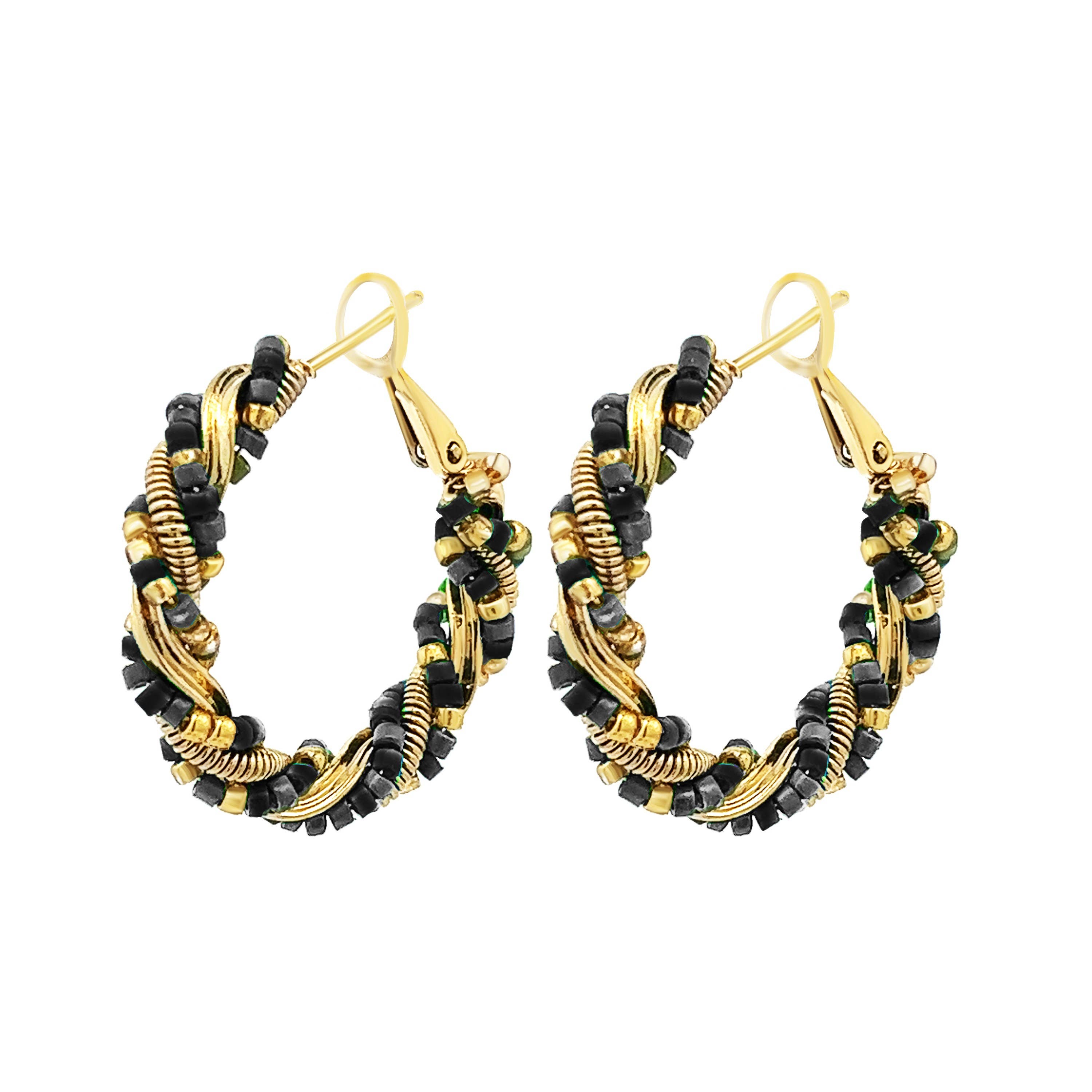 AMORINO SRL - Wholesale Hoop Earrings - Circle Earring With Crystal - YNK2392E5655