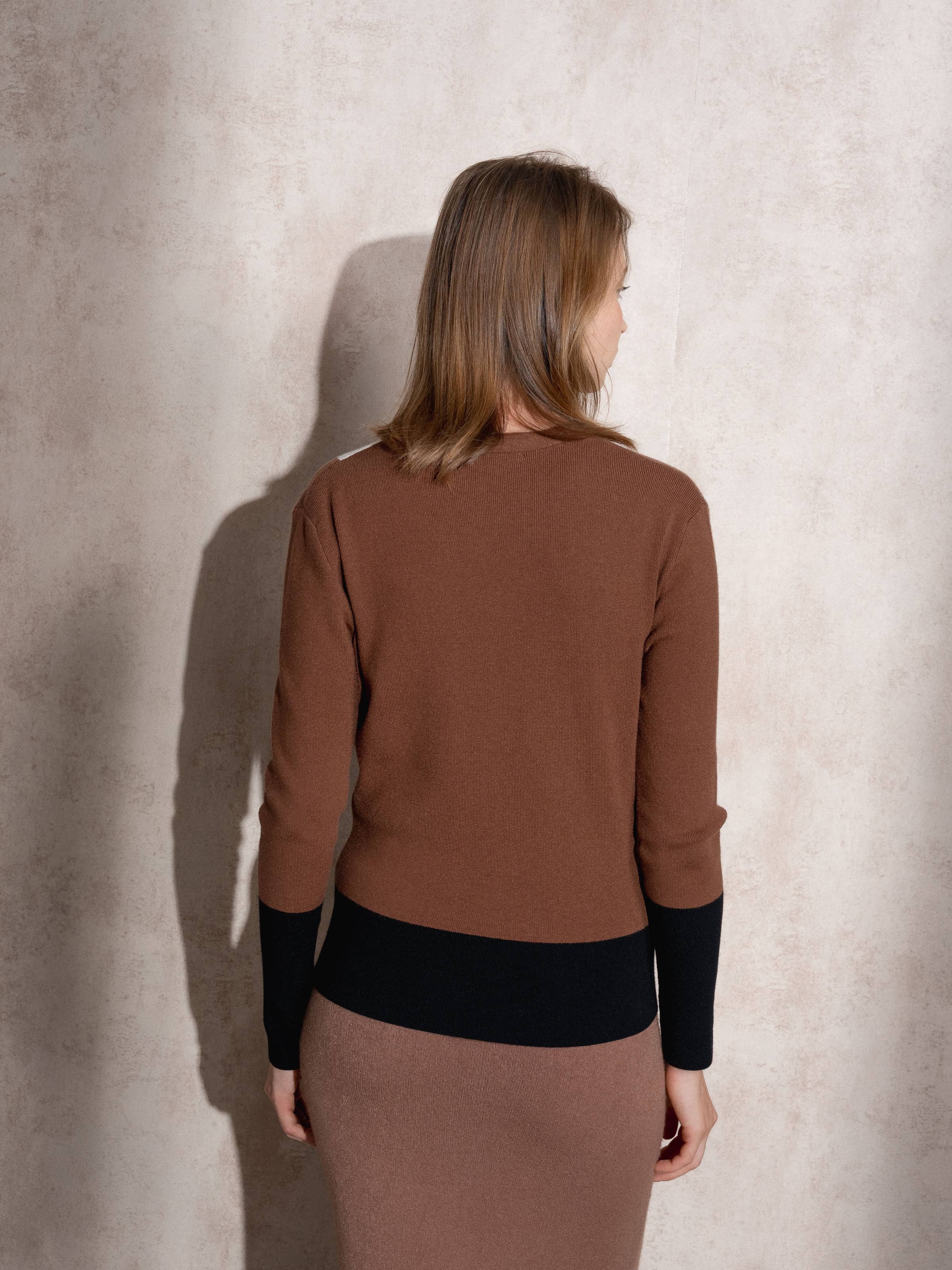 SMF - Vendita all'ingrosso Maglione tricot - Donna - 259100 - CACHE COUER 49%VI 28%PE 23%NY6