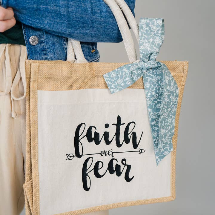 Only Grace Company - Wholesale Tote Bag - Women's - Women's Christian Jute Bag