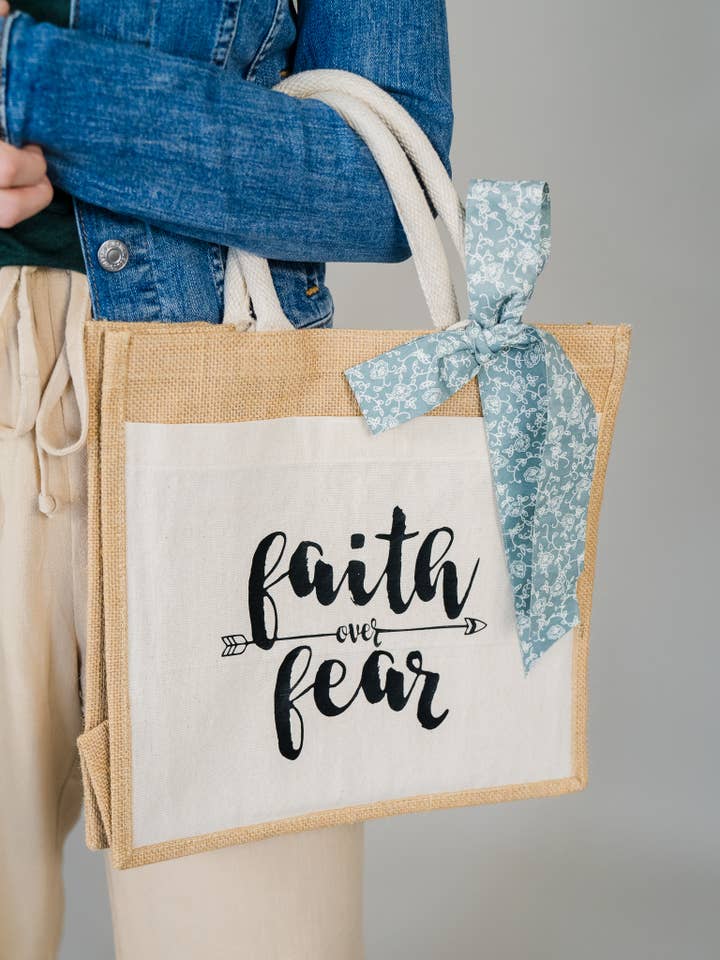 Women's Christian Jute Bag for wholesale by Only Grace Company