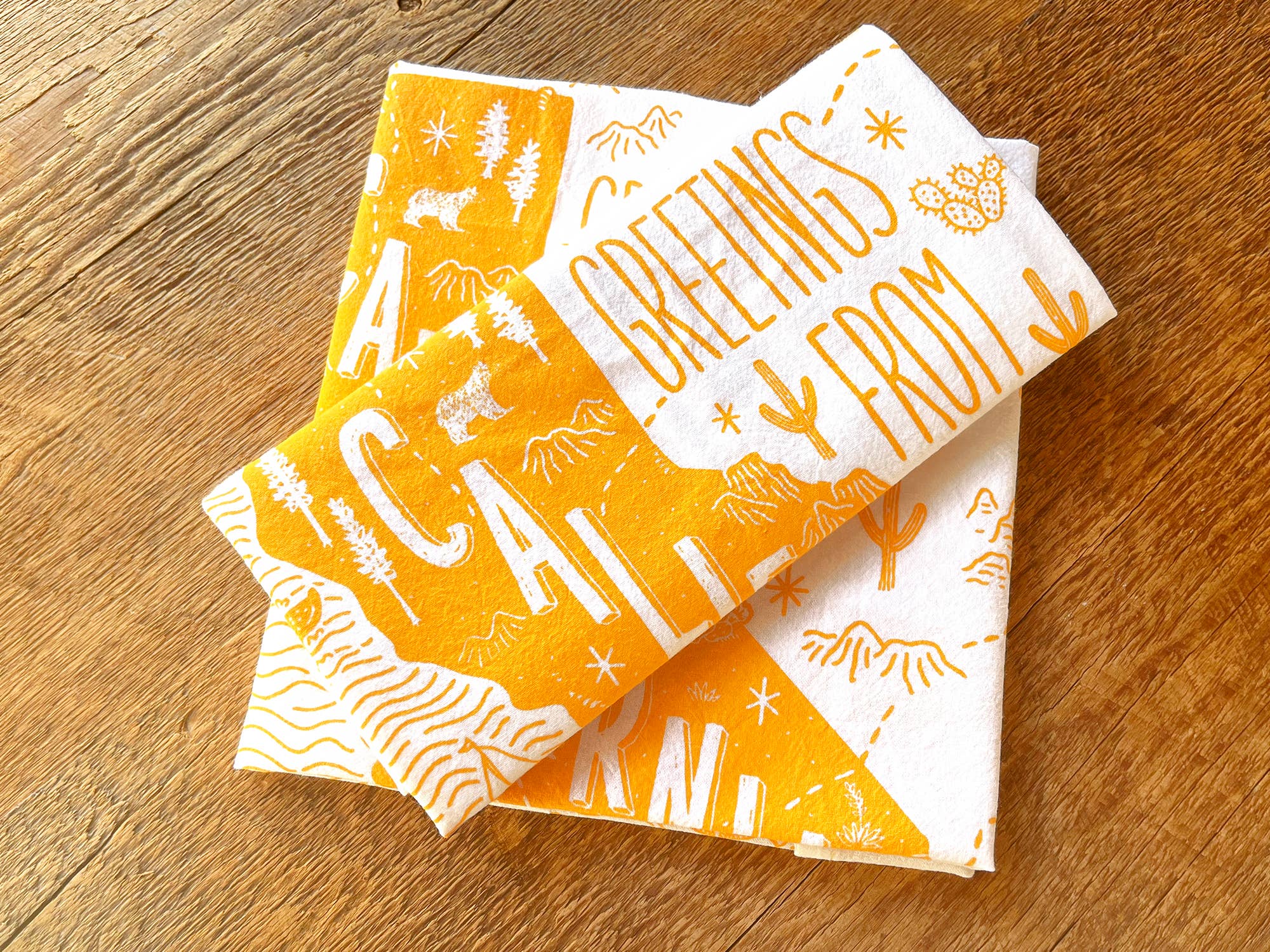 Noteworthy Paper & Press - Wholesale Tea Towel - California Tea Towel2