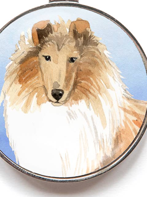 Rough Collie Smart hundemærke for engroshandel hos WagATudeTags
