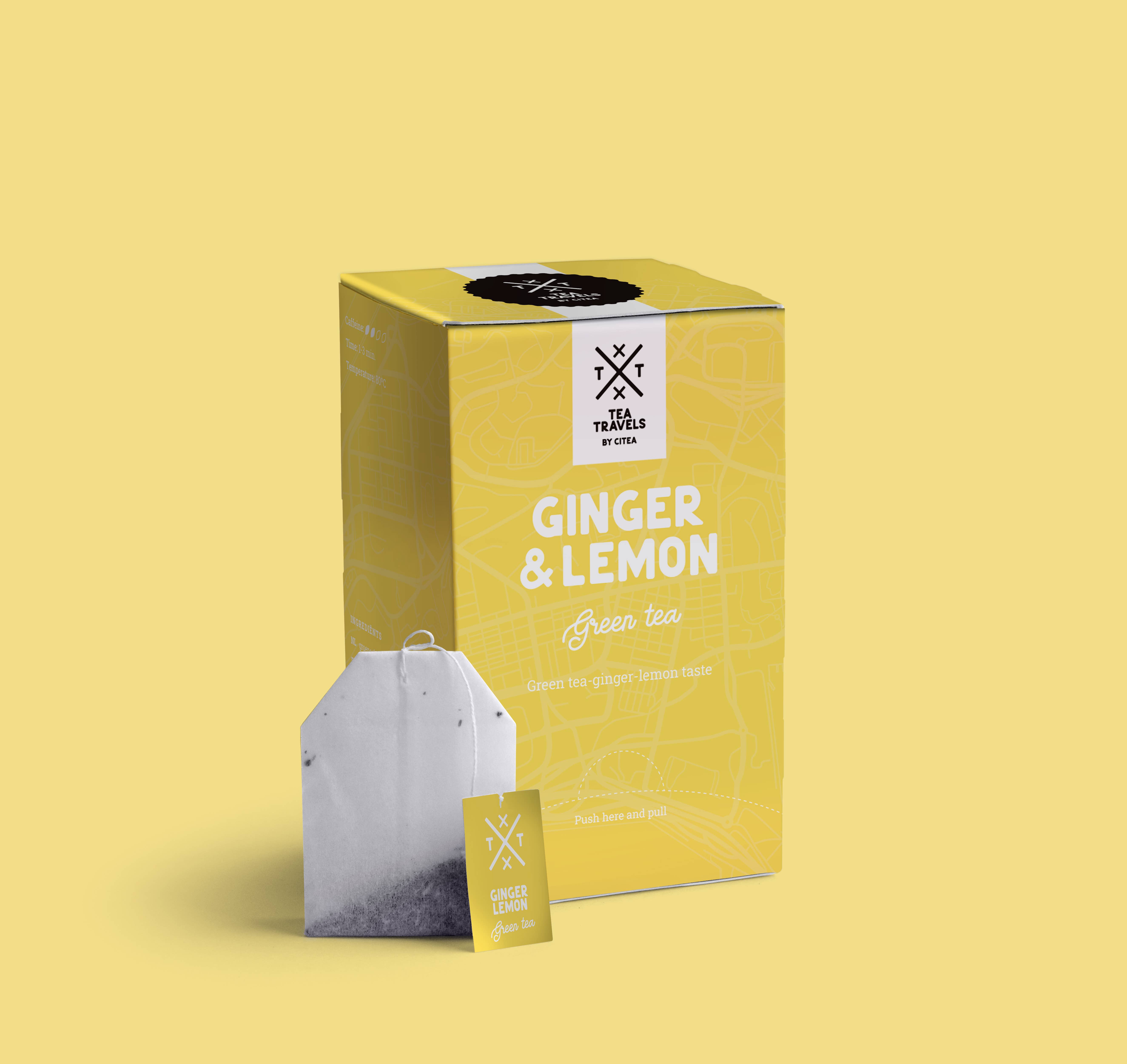 CiTea - Wholesale Tea Bags - Ginger & Lemon, green tea1