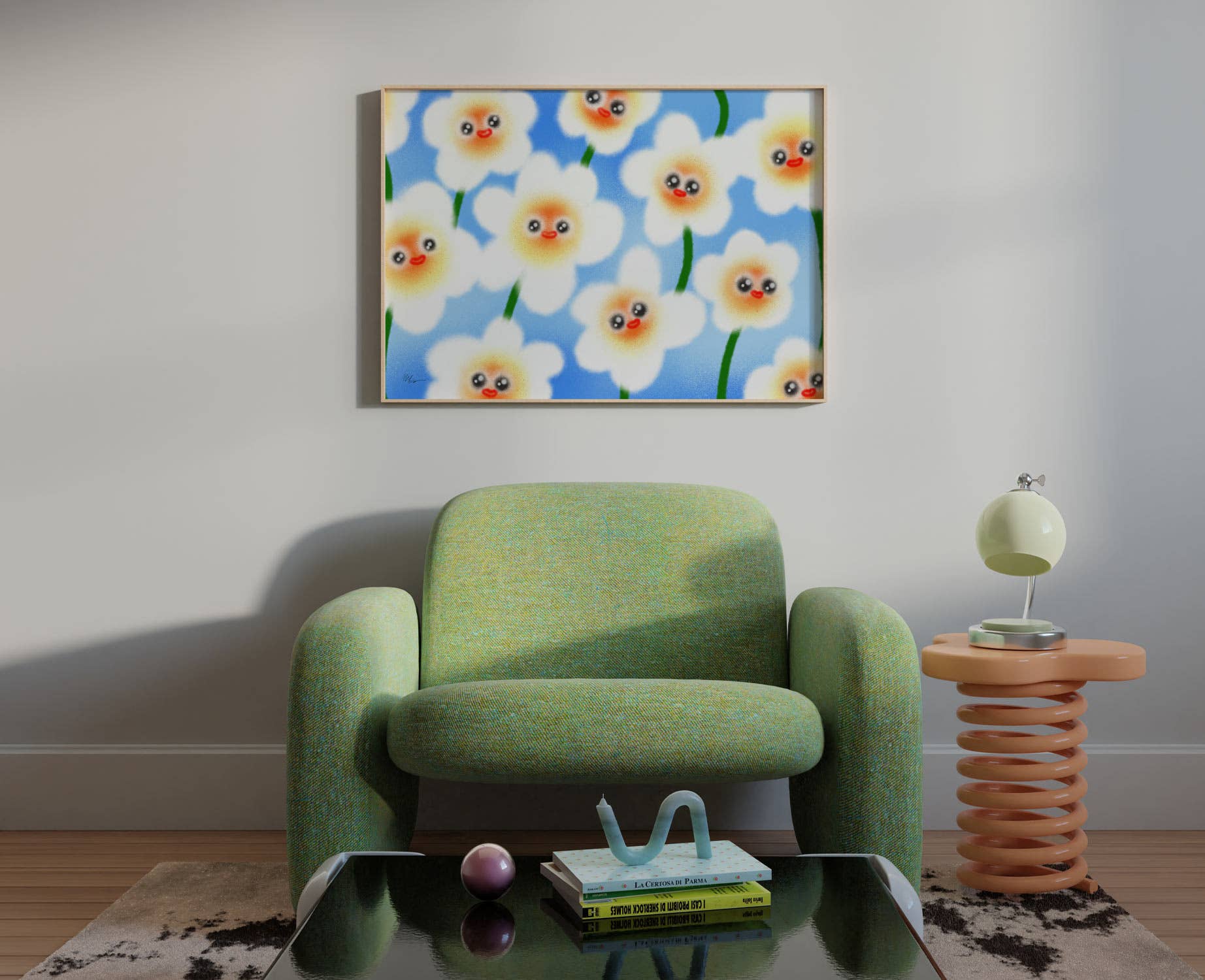 House.warmings - Wholesale Art Print - SOOPA FRENS DAISIES Art Print - A4 Size1