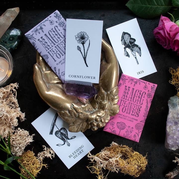 Velvetback - Wholesale Tarot Cards - 2" x 3.5" Mini Plant Poetry Oracle Card Mystery Pack3