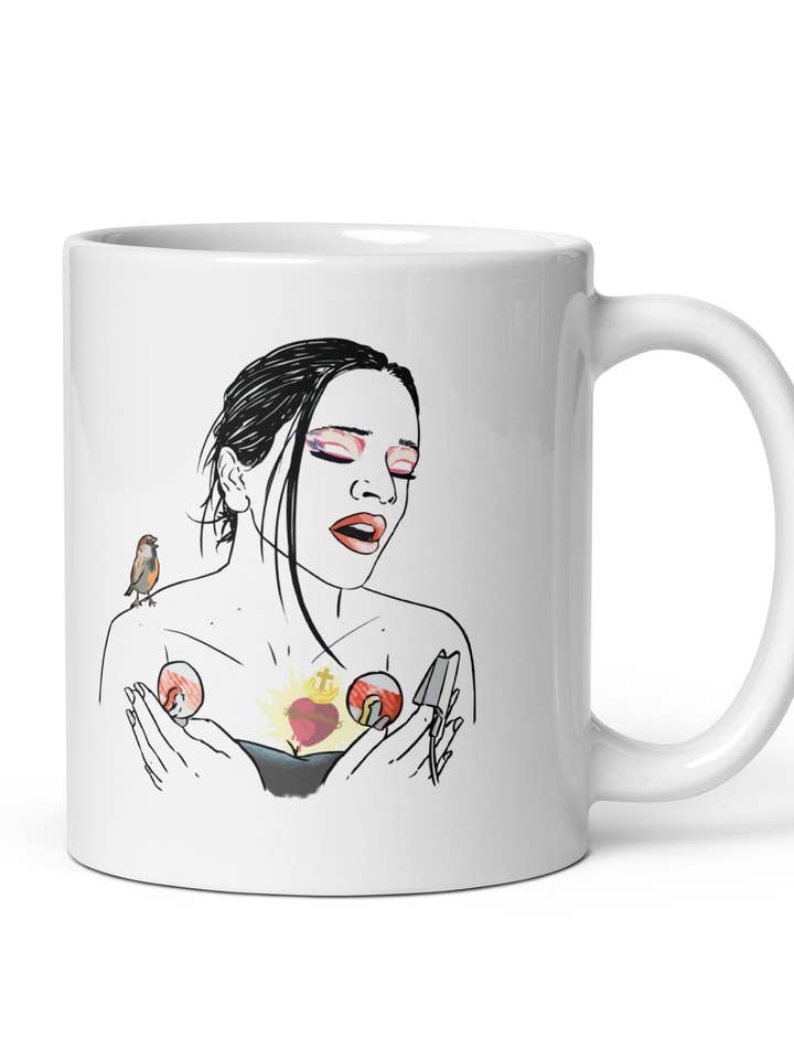 Rosalía Berghain mok voor wholesale door El loco del Pelo Rizo